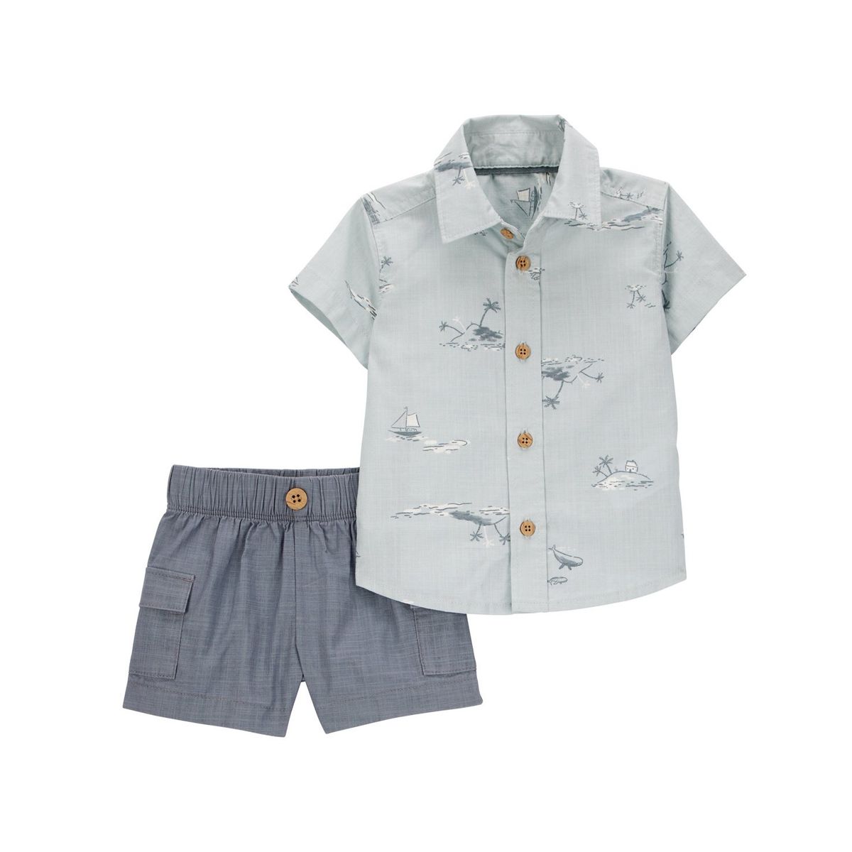 CARTER'S - Conjunto 2 Piezas Camisa y Short Bebé Niño Carter's