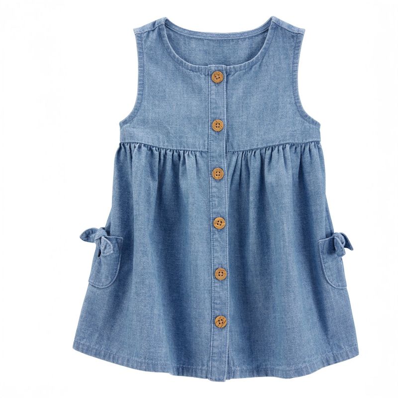 CARTER'S - Vestido con Cubre Pañal Algodón Bebé Niña Carter's