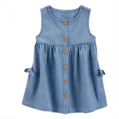 CARTER'S - Vestido con Cubre Pañal Algodón Bebé Niña