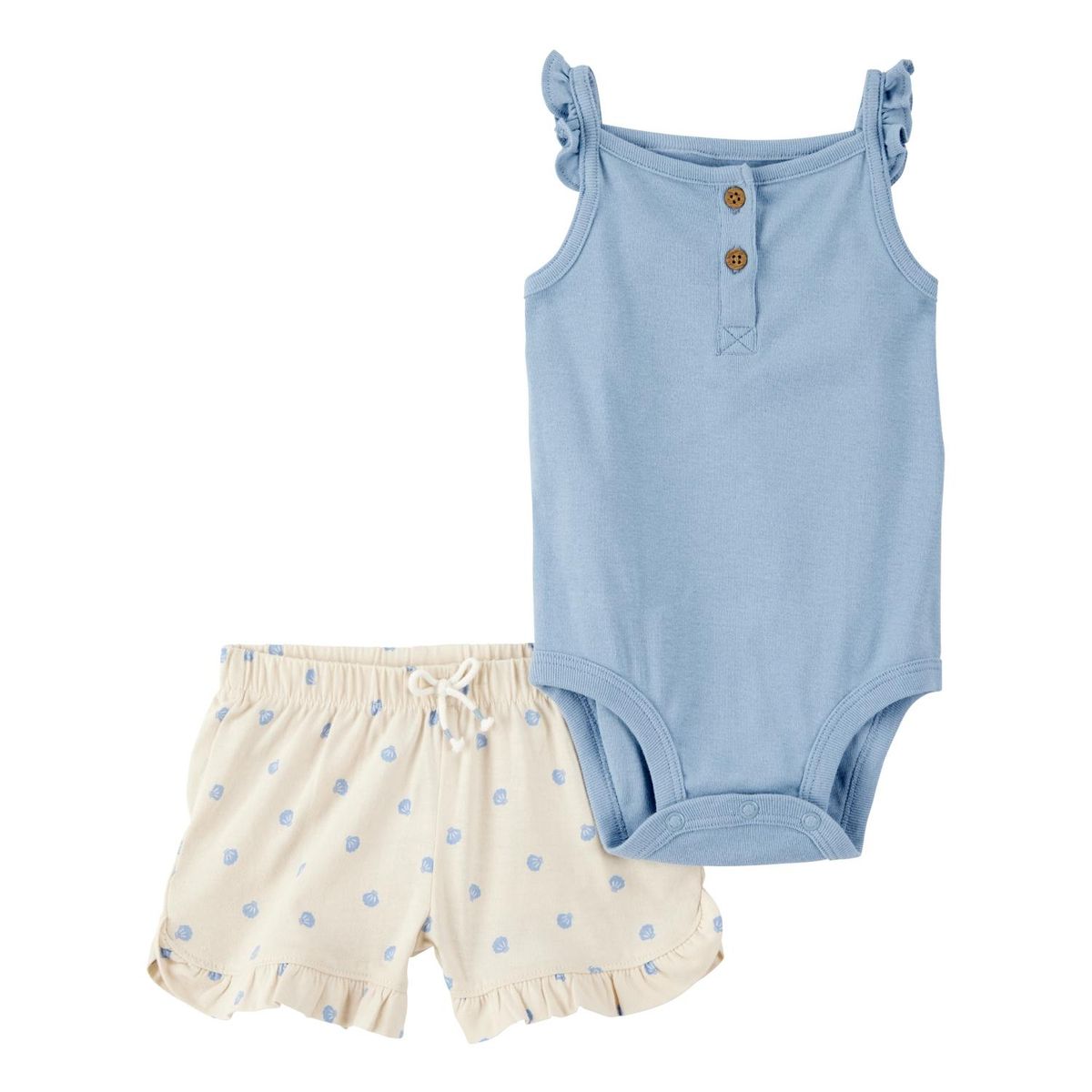 CARTER'S - Conjunto 2 Piezas Short y Body Bebé Niña Carter's