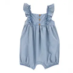 CARTER'S - Enterito Algodón Denim Bebé Niña Bebé Niña