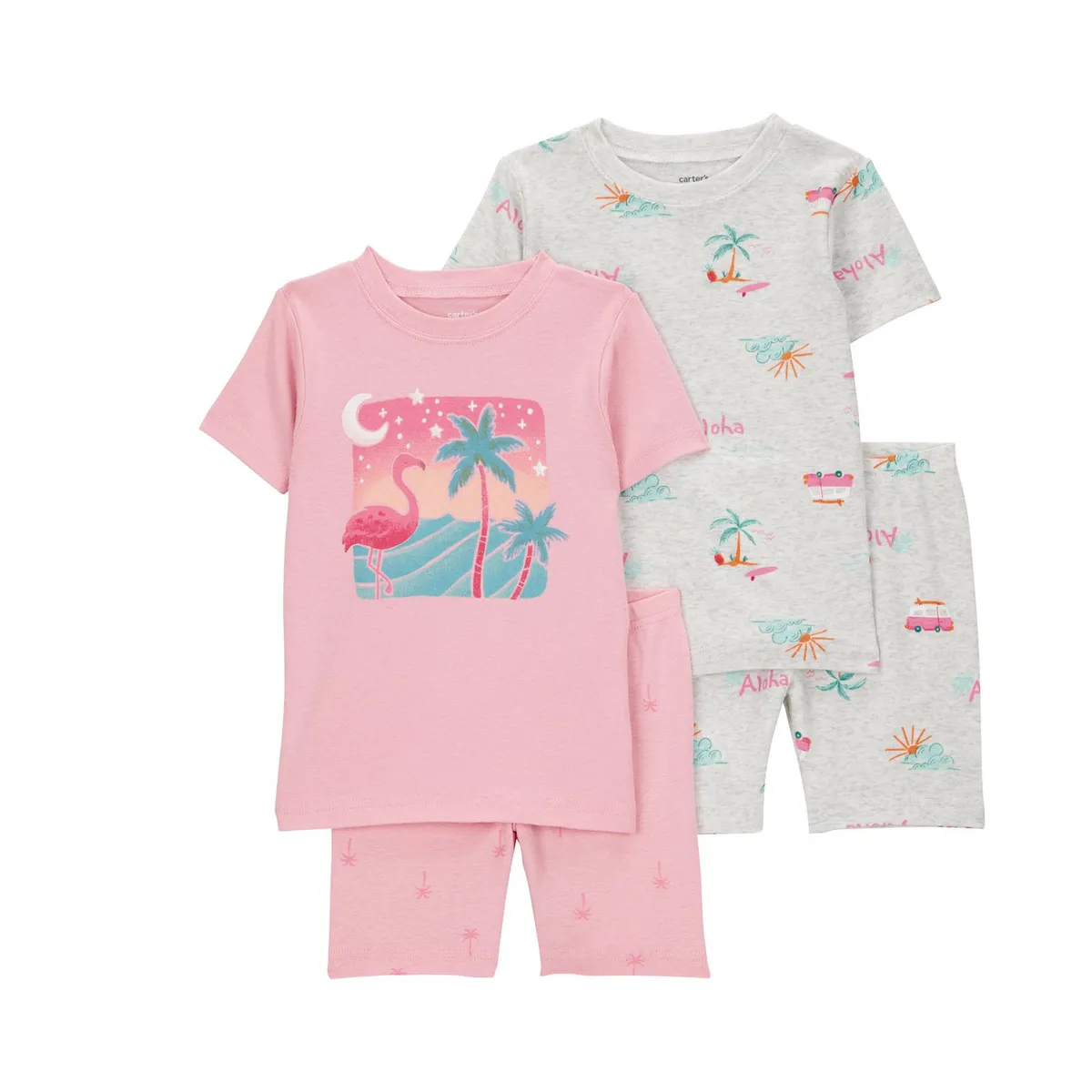 CARTER'S - Pijama 4 Piezas Algodón Bebé Niña Carter's