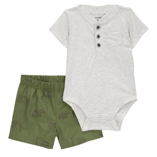 CARTER'S - Conjunto 2 Piezas Short y Body Bebé Niño Carter's