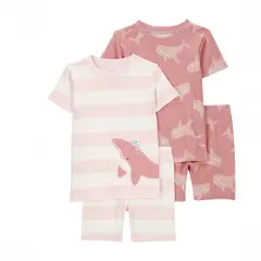 CARTER'S - Pijama 4 Piezas Algodón Bebé y Niña