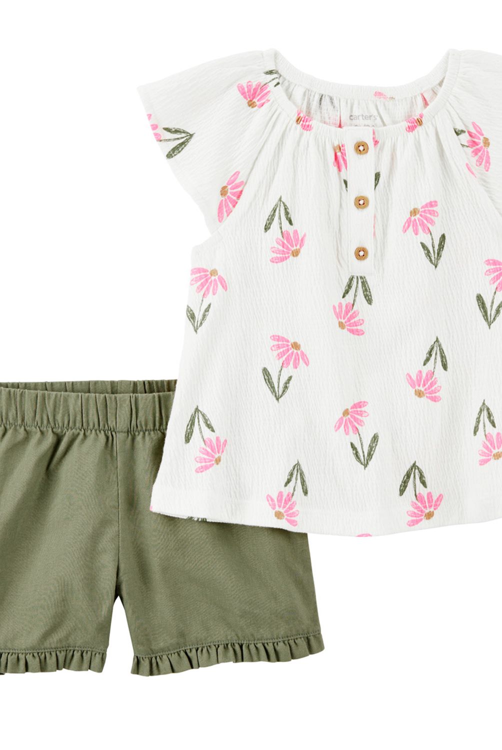 CARTER'S - Conjunto 2 Piezas Blusa Y Short Niña Niña Carter's