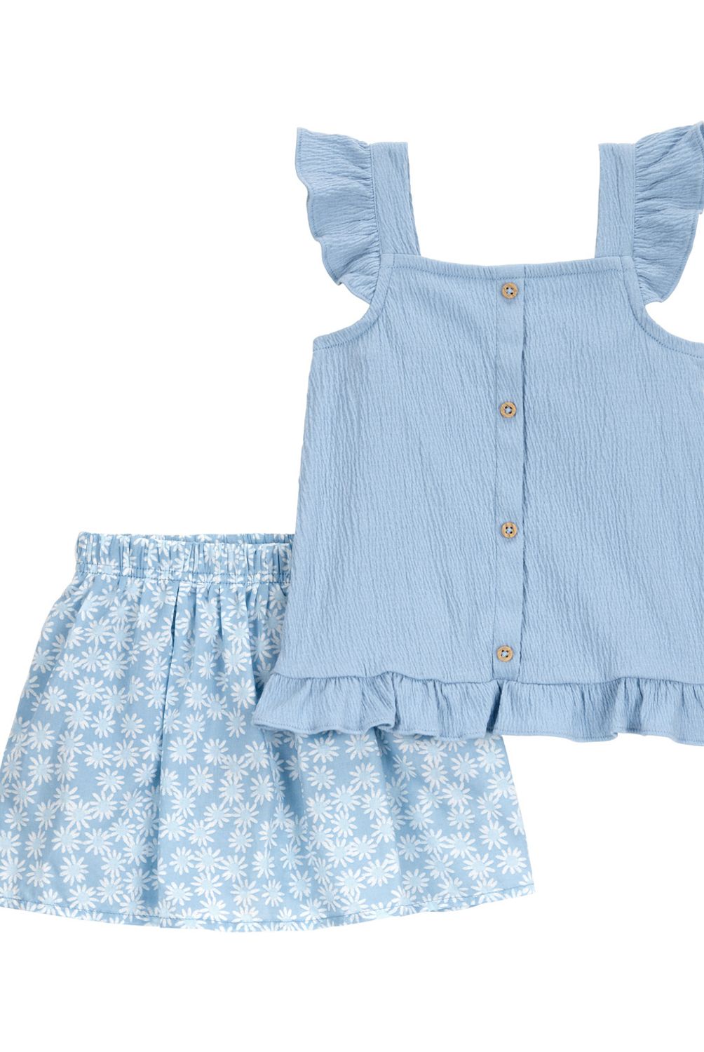 CARTER'S - Conjunto 2 Piezas Polera Y Falda Con Short Niña Niña Carter's