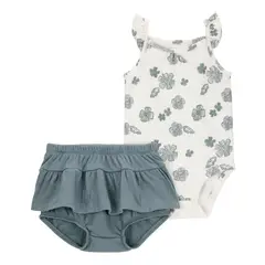 CARTER'S - Conjunto 2 Piezas Short y Body Bebé Niña