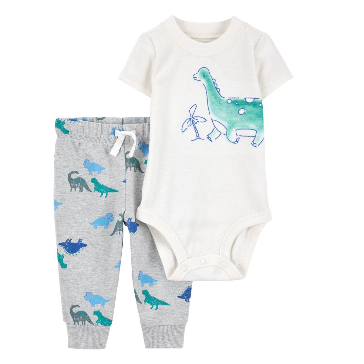 CARTER'S - Conjunto 2 Piezas Body y Pantalón Buzo Bebé Niño Carter's