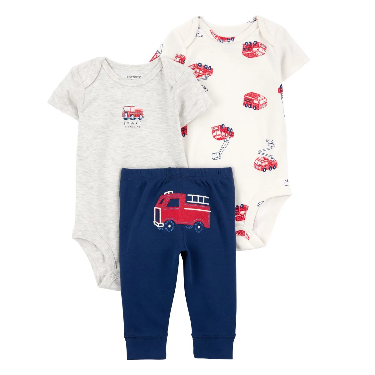 CARTER'S - Conjunto 3 Piezas Pantalón y Bodys Bebé Niño  Carter's