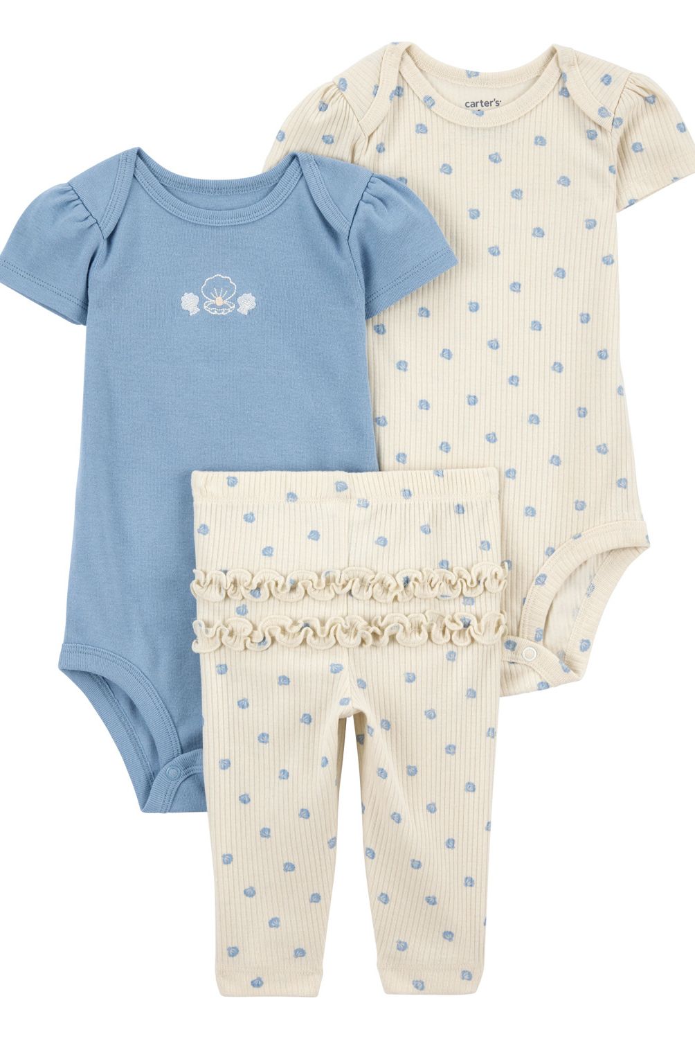 CARTER'S - Conjunto 3 Piezas Calza Y Dos Body Bebé Niña Bebé Niña Carter's