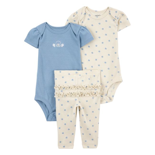 CARTER'S - Conjunto 3 Piezas Calza y Bodys Bebé Niña Carter's