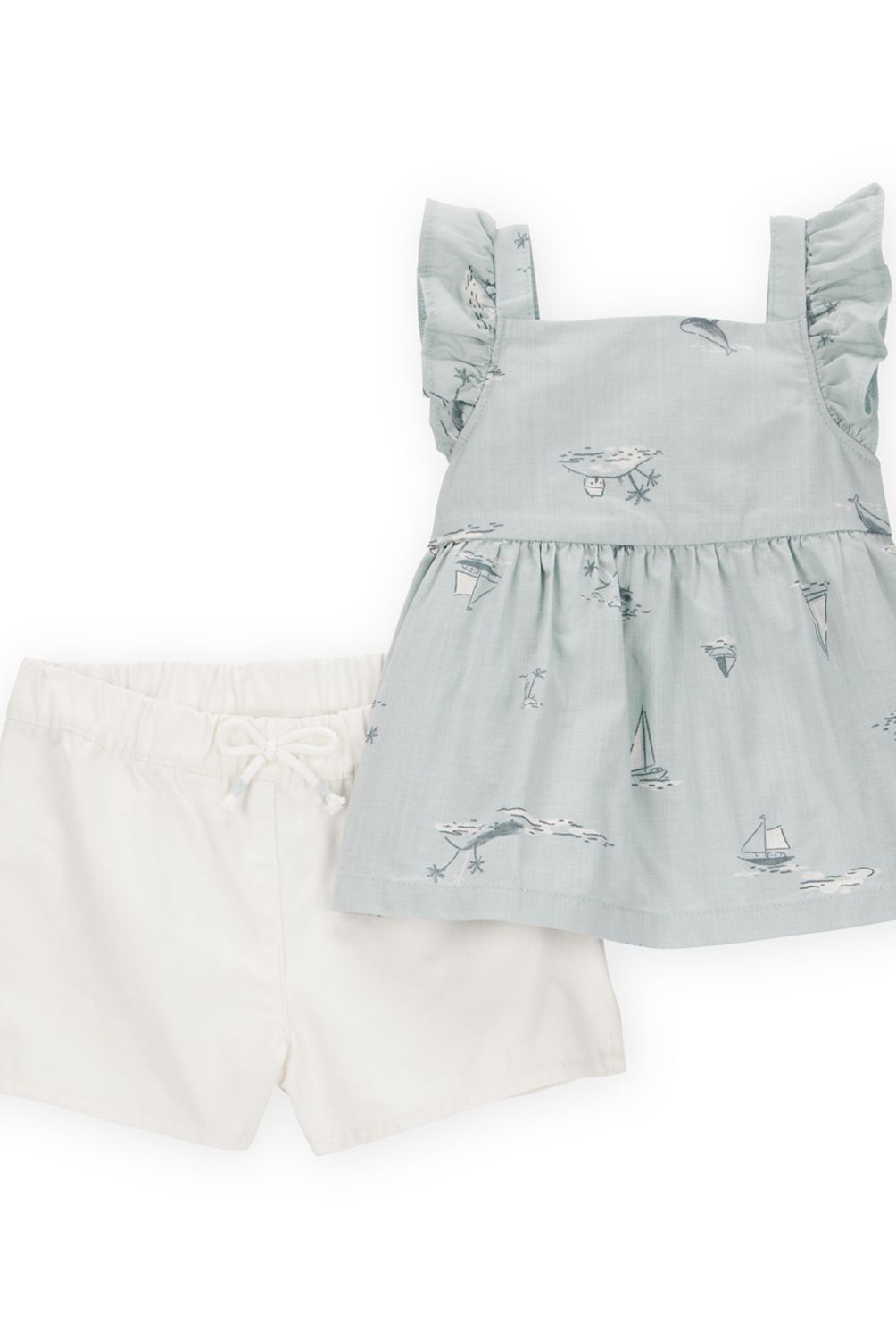 CARTER'S - Conjunto 2 Piezas Blusa Y Short Bebé Niña Bebé Niña Carter's