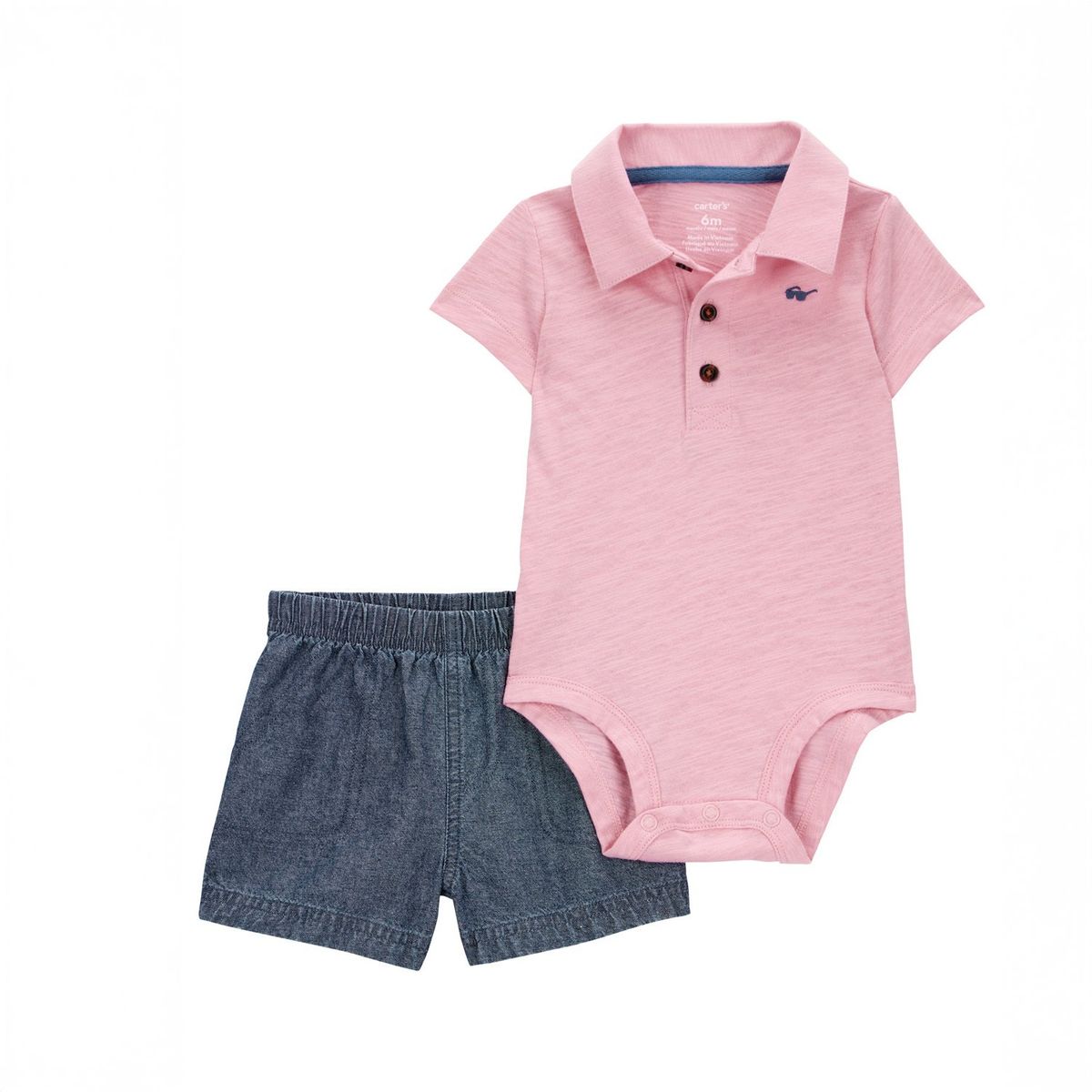 CARTER'S - Conjunto 2 Piezas Short y Body Bebé Niño Carter's