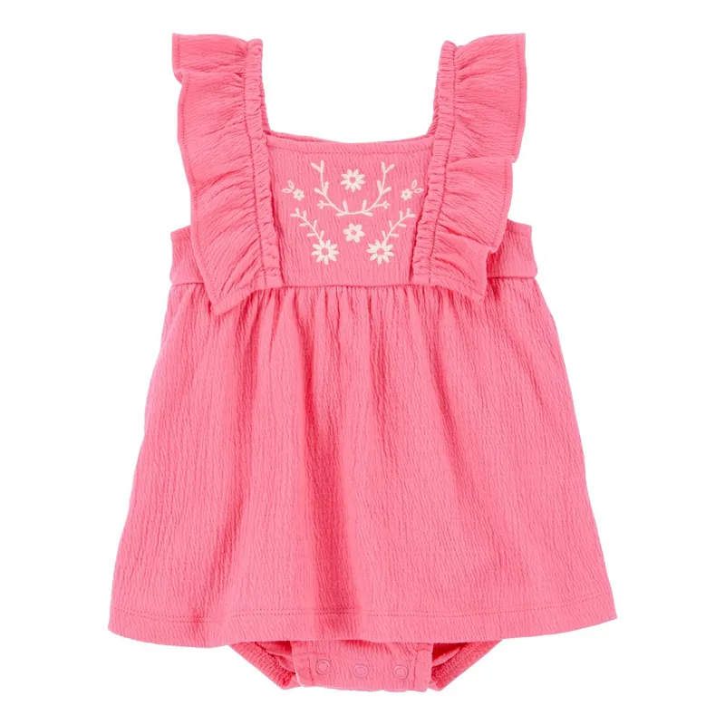 CARTER'S - Vestido con Cubre Pañal Algodón Bebé Niña Carter's