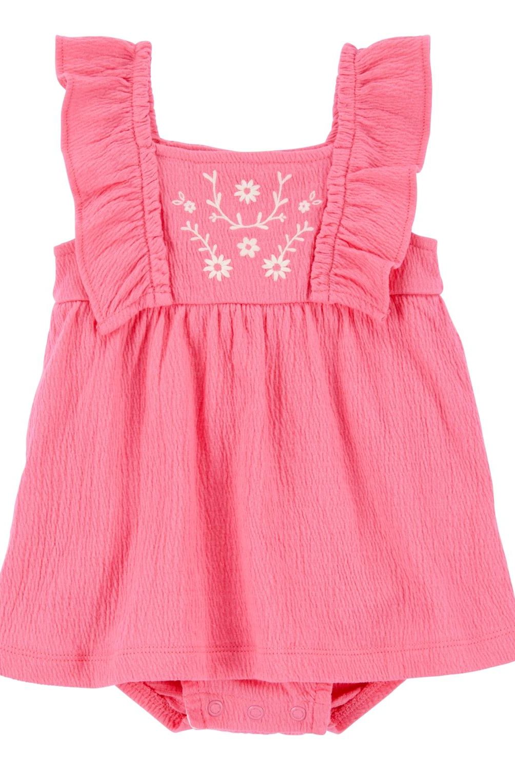 CARTER'S - Vestido Algodón Con Cubre Pañal Bebé Niña Bebé Niña Carter's