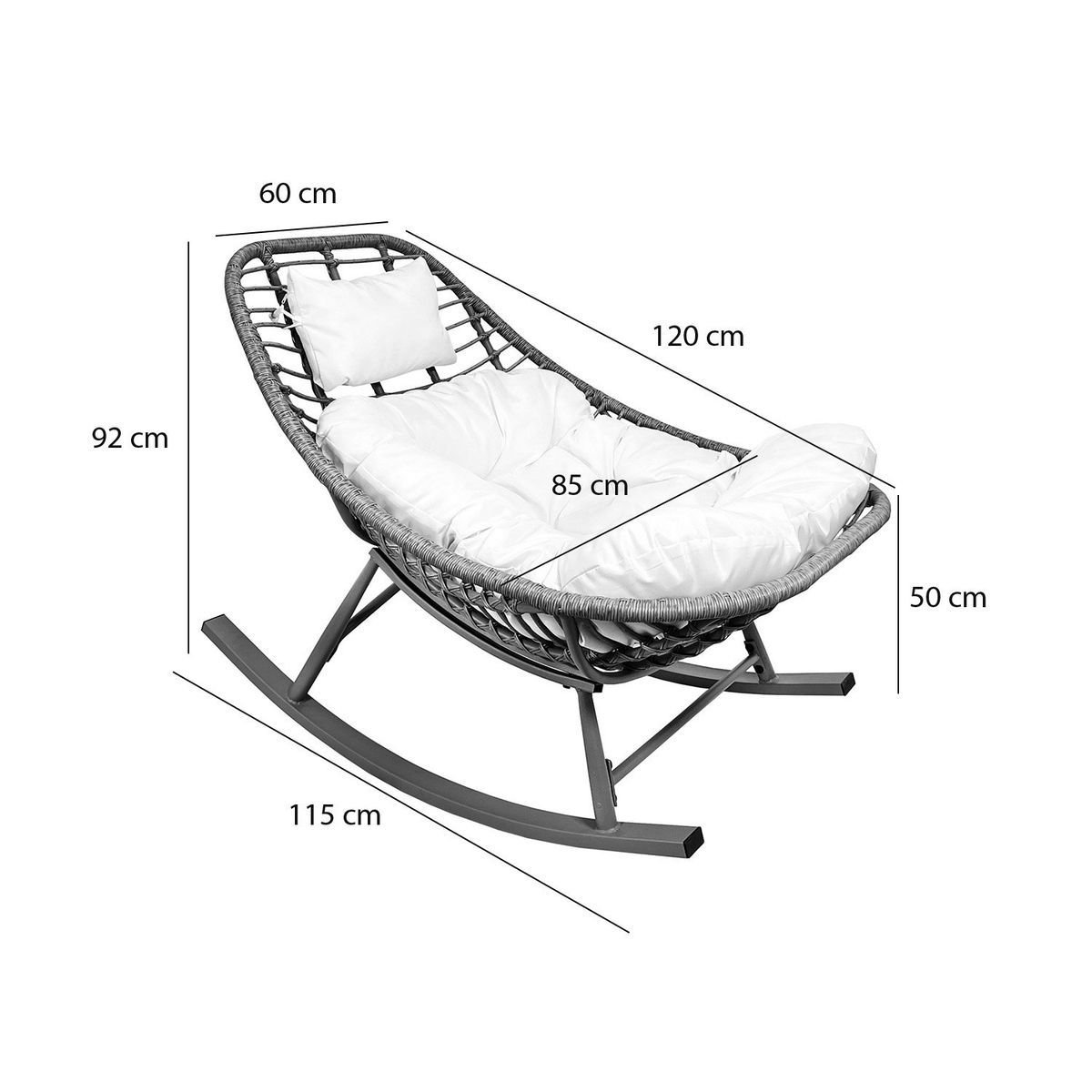 EL BARCO - Silla Mecedora Maceio El Barco