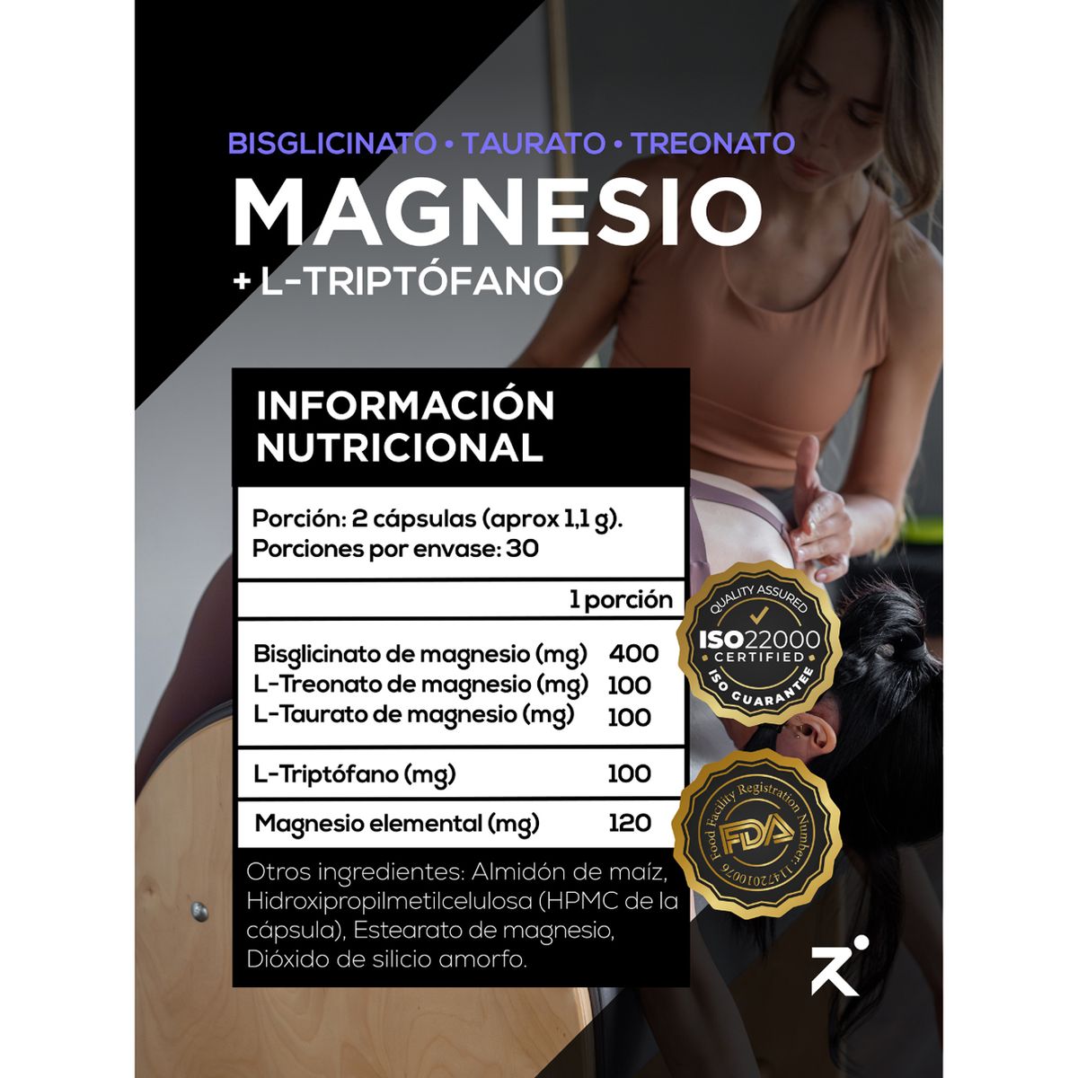 STRIVE - Triple Magnesio Con Triptofano Suplemento Deportivo Strive Nutrition