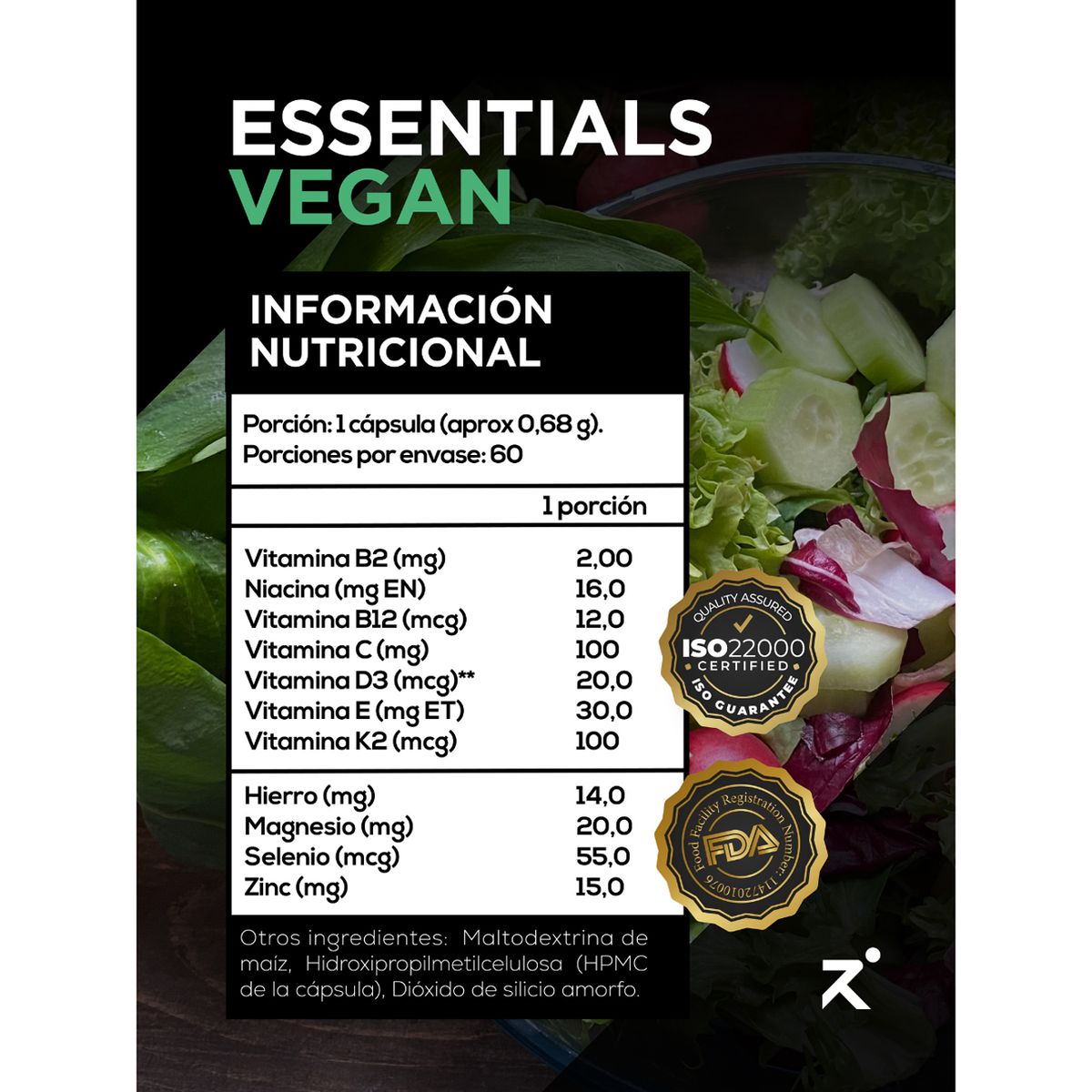 STRIVE - Multivitamínico Adulto 50+ Vegan Essentials Suplemento Deportivo Strive Nutrition