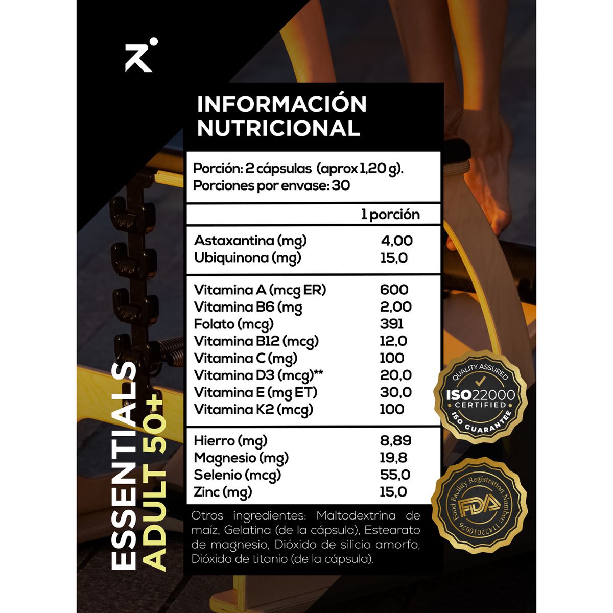 STRIVE - Multivitamínico Adulto 50+ Essentials Strive Nutrition