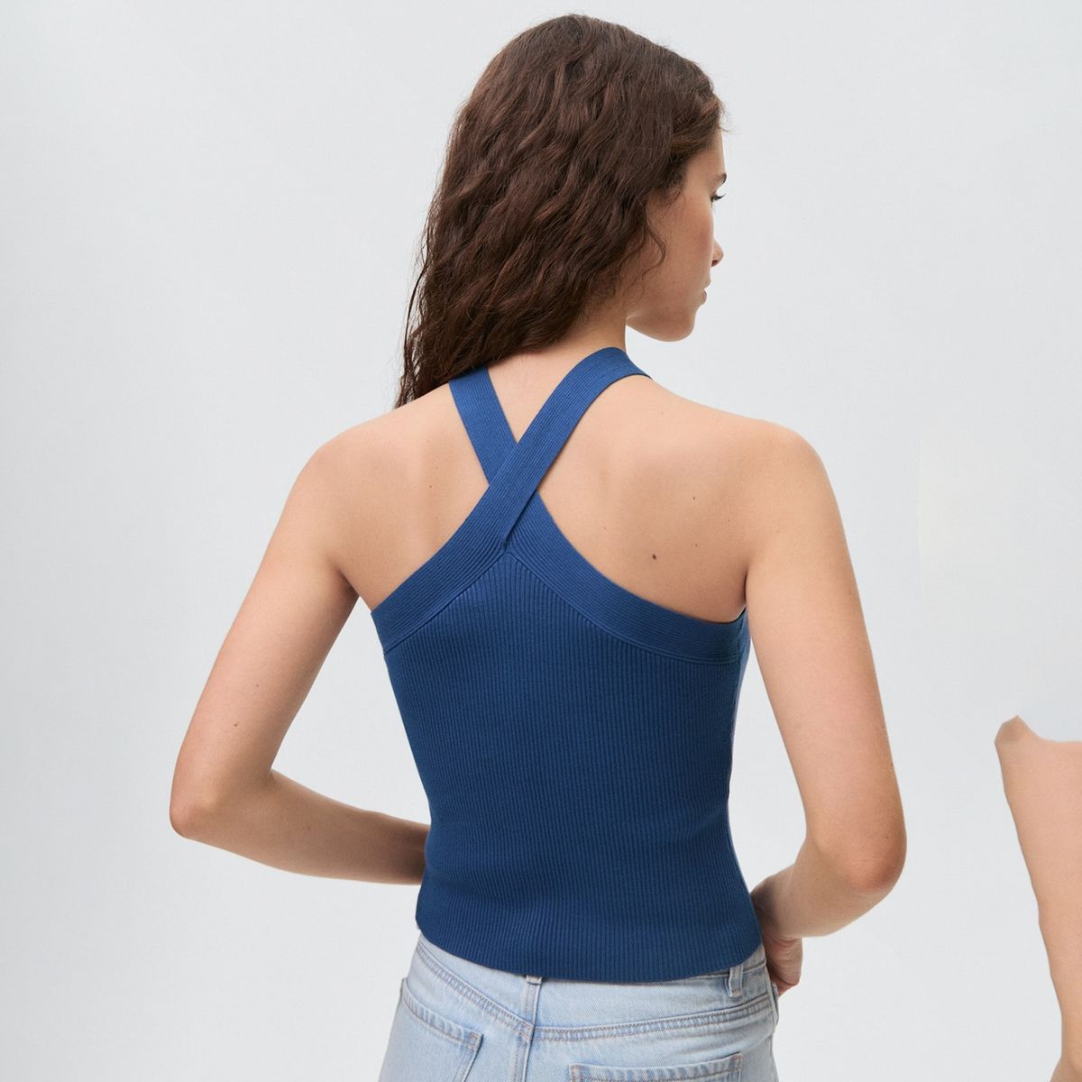 MANGO TEEN - Top Punto Detalle Aro Mujer Mango Teen