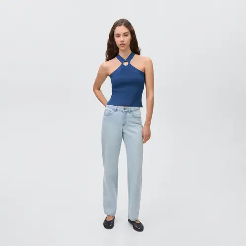 MANGO TEEN - Top Punto Detalle Aro Mujer