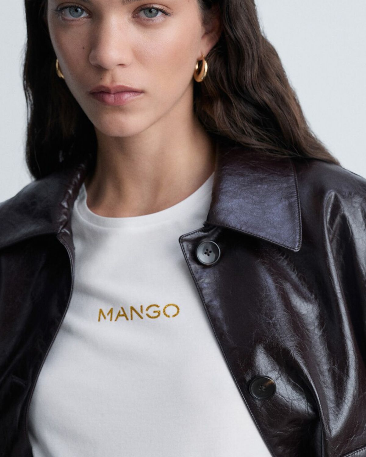 MANGO Polera Logo 100% Algodón Mujer Mango - Main Image