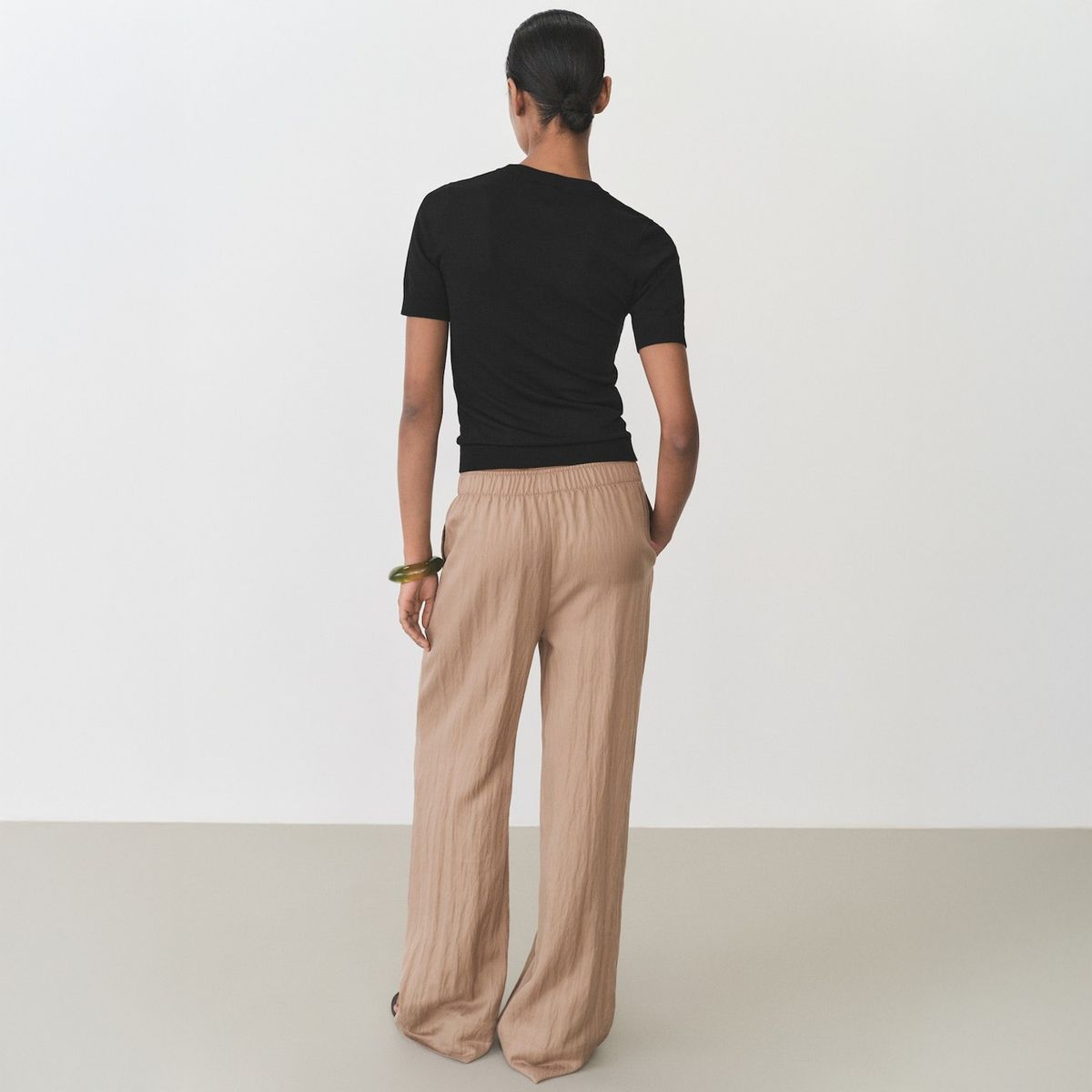 MANGO - Sweater Rayas Manga Corta Mujer Mango