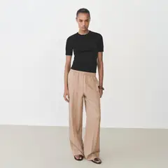 MANGO - Sweater Rayas Manga Corta Mujer