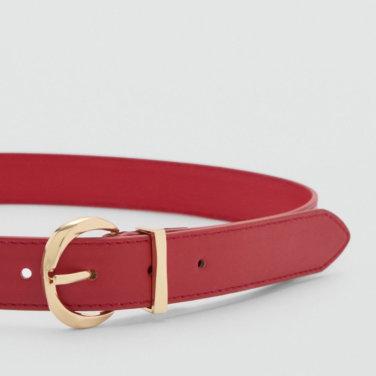 MANGO - Cinturón Hebilla Ovalada Mujer Mango