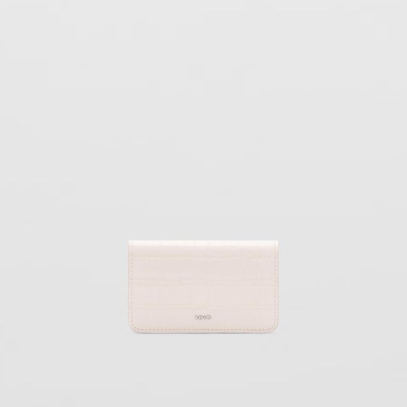 MANGO - Billetera Solapa Efecto Piel Coco Mujer Mango