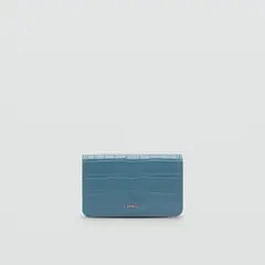 MANGO - Billetera Solapa Efecto Piel Coco Mujer