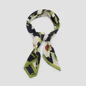 MANGO - Pañuelo Satinado Estampado Flores Mujer