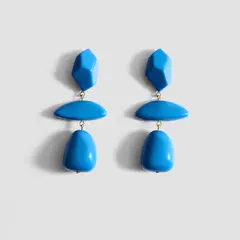 MANGO - Aros Abalorios Colgantes Resina Mujer