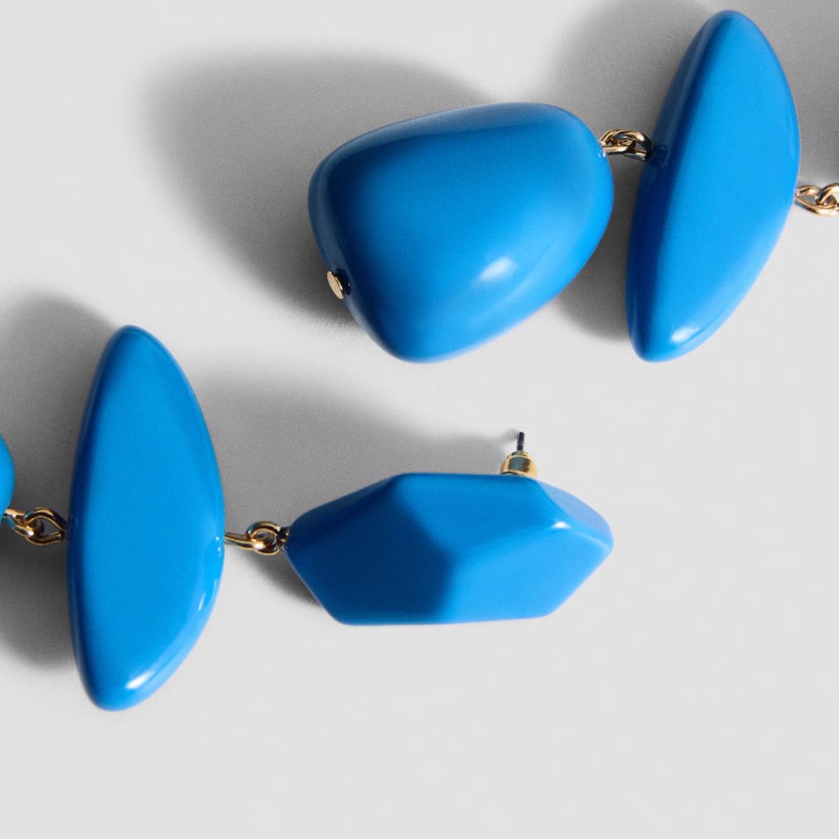 MANGO - Aros Abalorios Colgantes Resina Mujer Mango