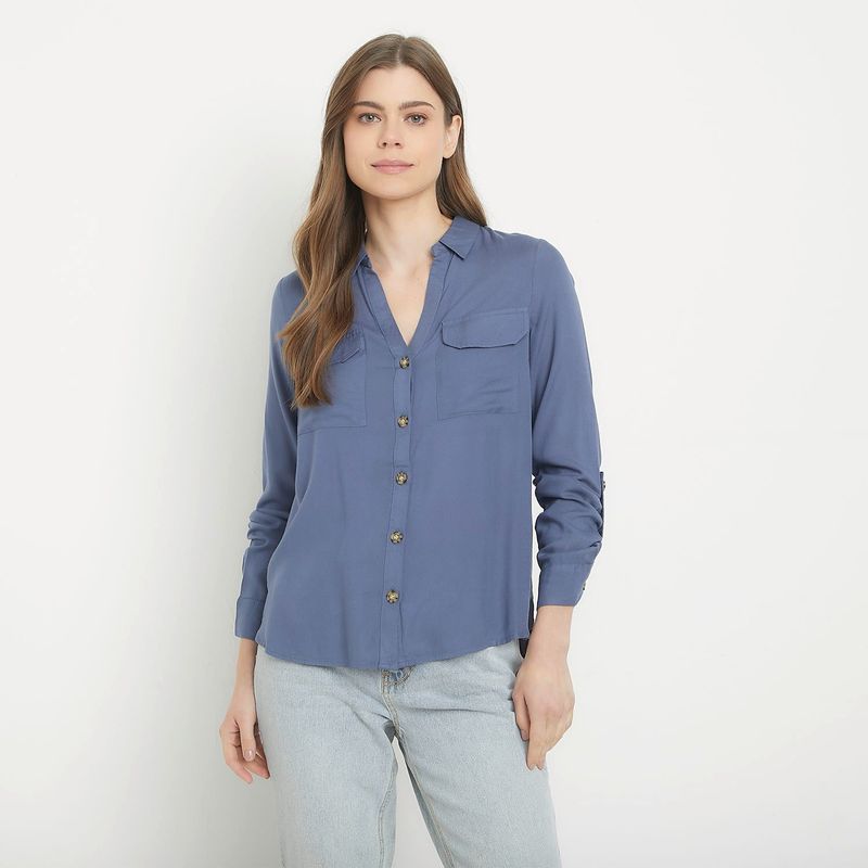 VERO MODA - Blusa Manga Larga Botones  Mujer Vero Moda