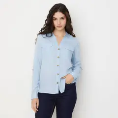 VERO MODA - Blusa Manga Larga Botones Mujer
