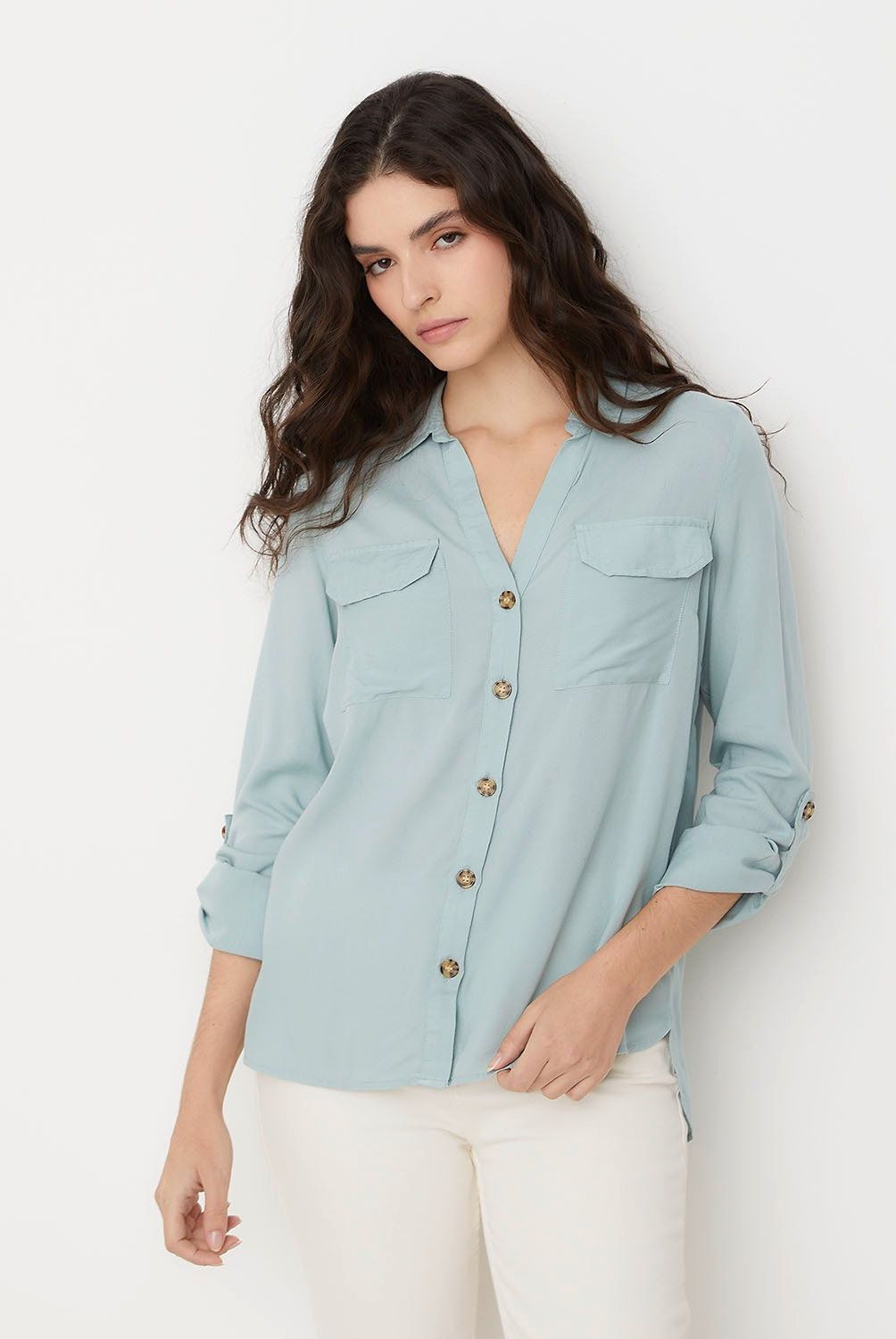 VERO MODA - Blusa Manga Larga Botones  Mujer Vero Moda