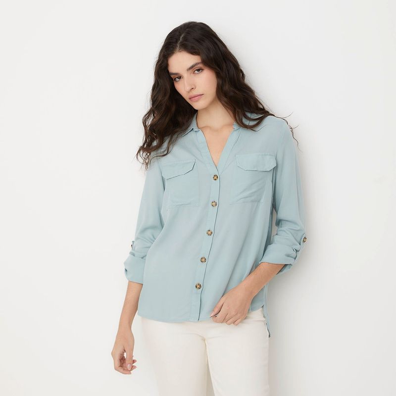 VERO MODA - Blusa Manga Larga Botones  Mujer Vero Moda