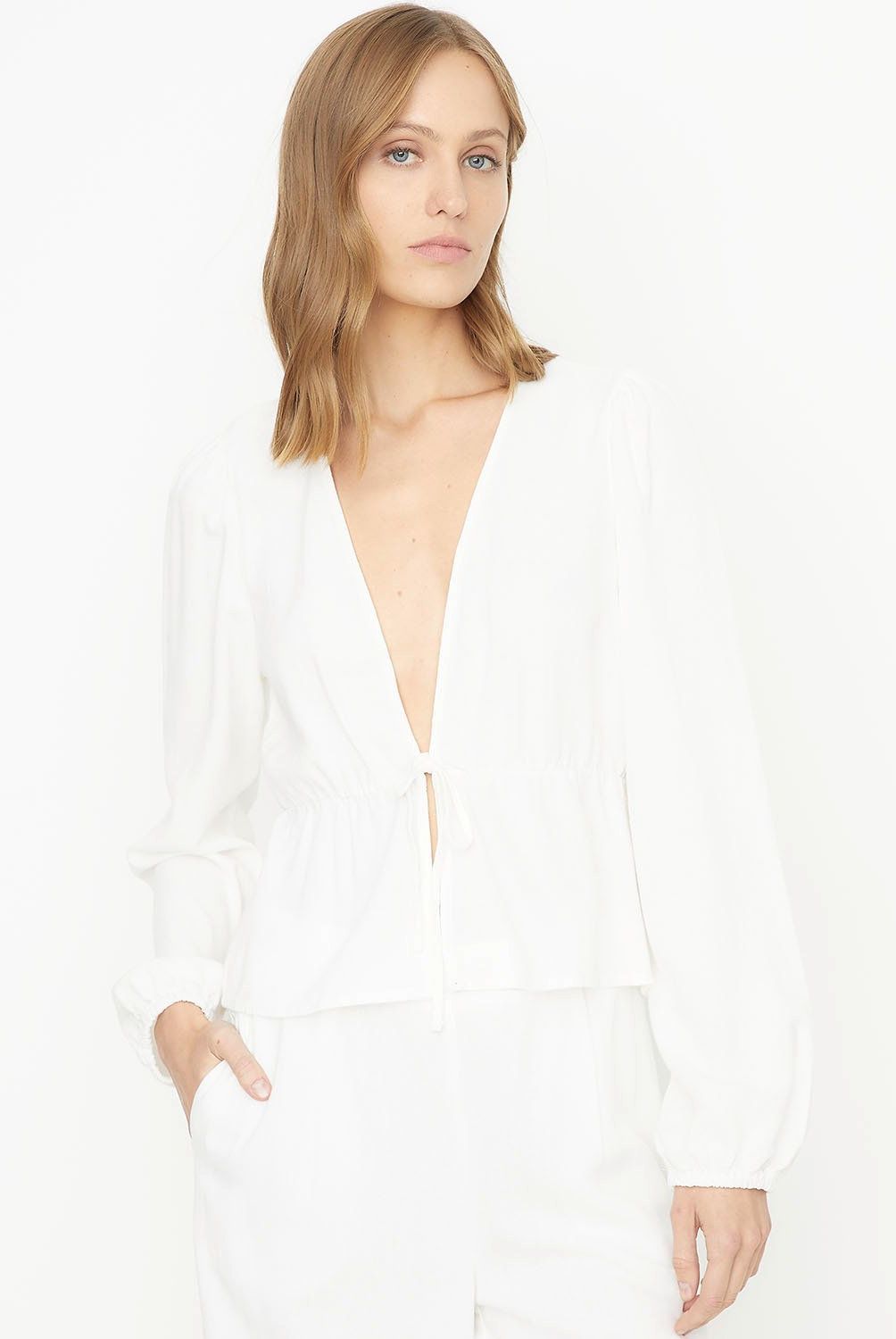 VERO MODA - Blusa Crop Manga Larga Mujer Vero Moda