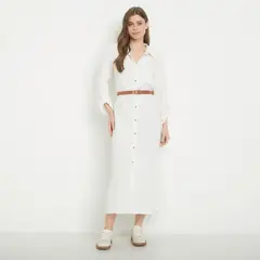 VERO MODA - Vestido Largo Manga Corta Mujer