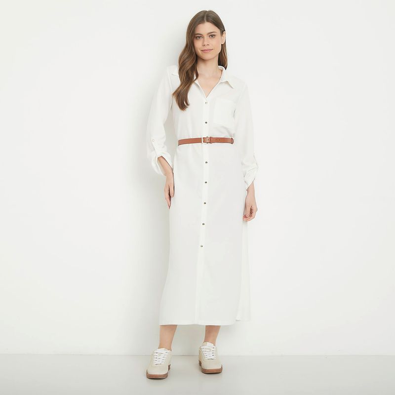 VERO MODA - Vestido Largo Manga Corta Mujer Vero Moda