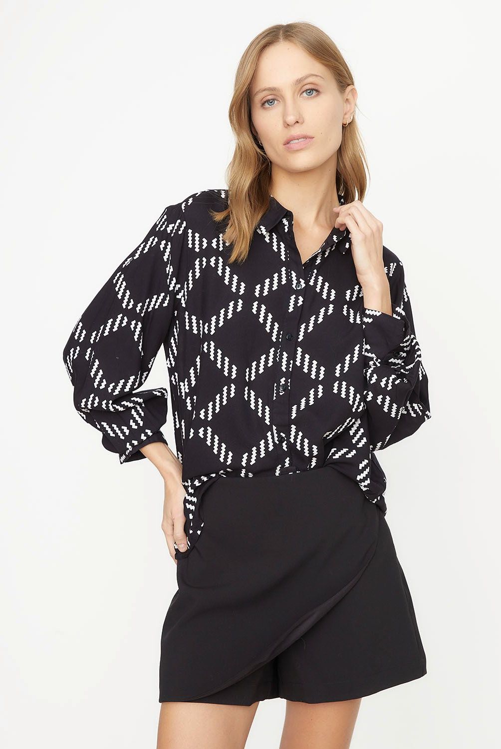 VERO MODA - Blusa Estampada Manga Larga  Mujer Vero Moda