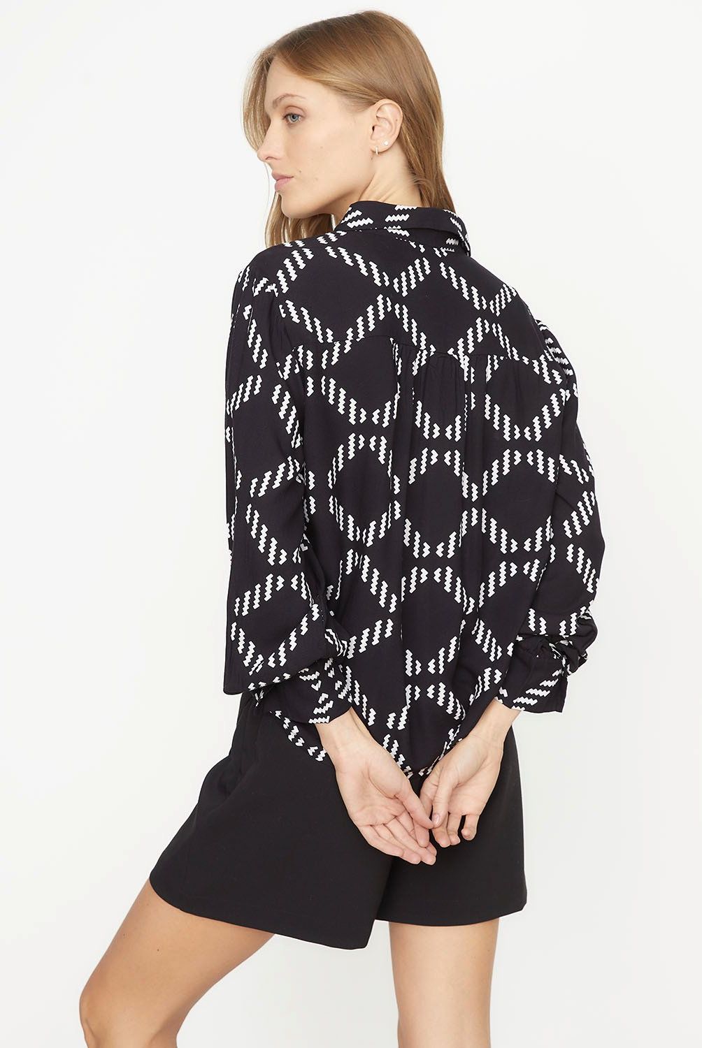VERO MODA - Blusa Estampada Manga Larga  Mujer Vero Moda