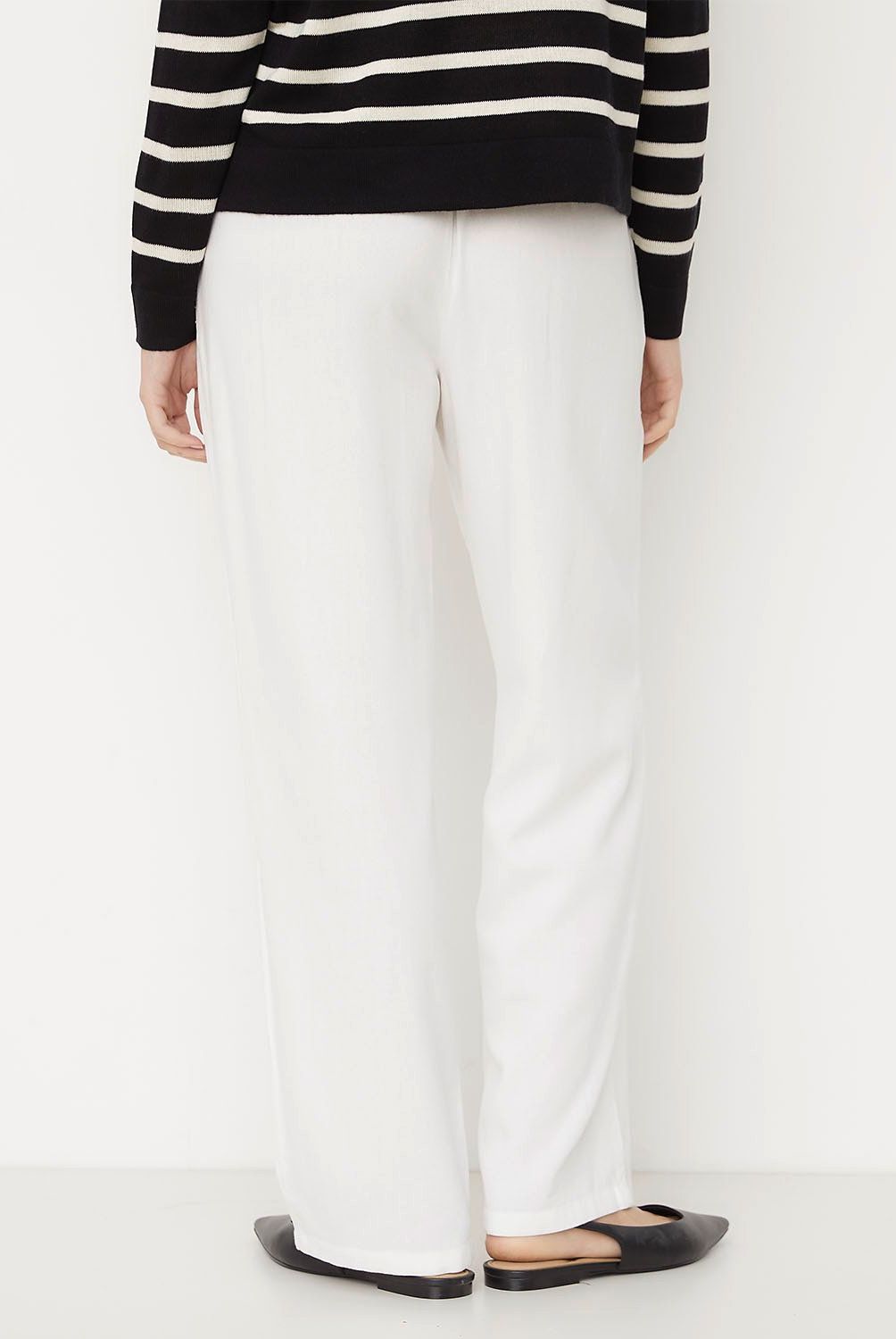 VERO MODA - Pantalón Blanco Liso Mujer Vero Moda