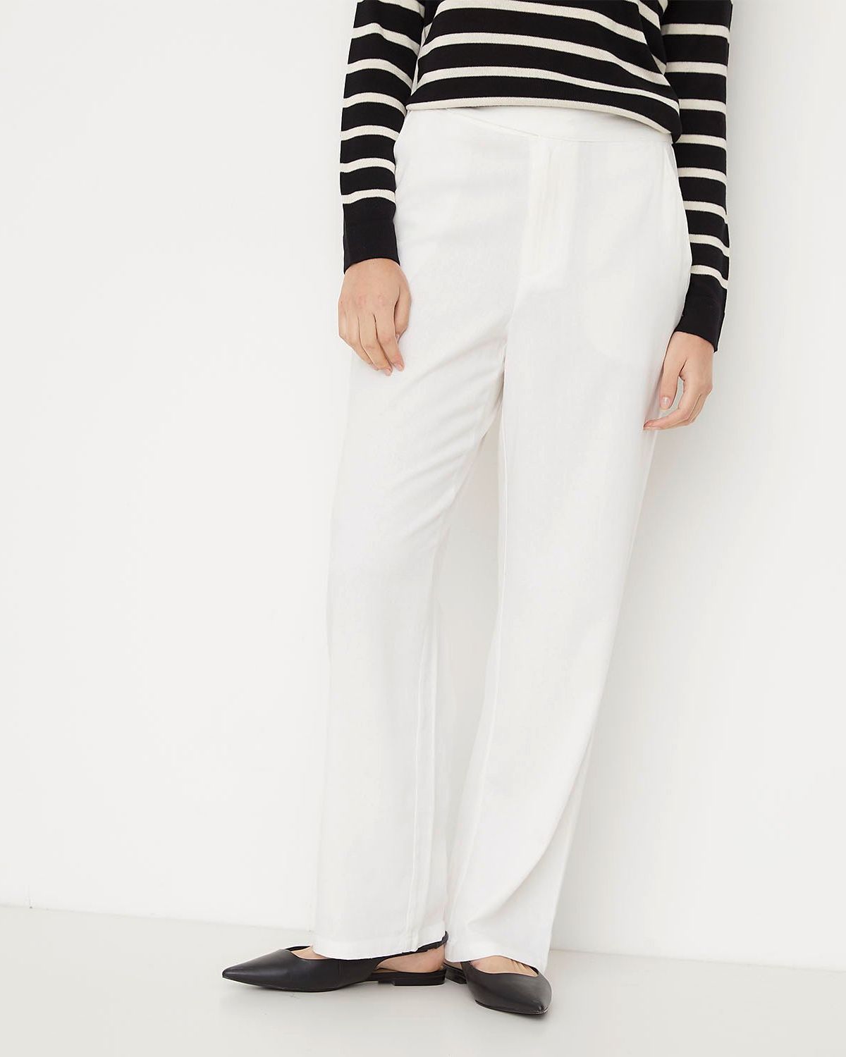 VERO MODA Pantalón Blanco Liso Mujer Vero Moda