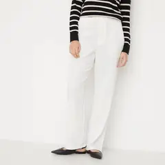 VERO MODA - Pantalón Blanco Liso Mujer