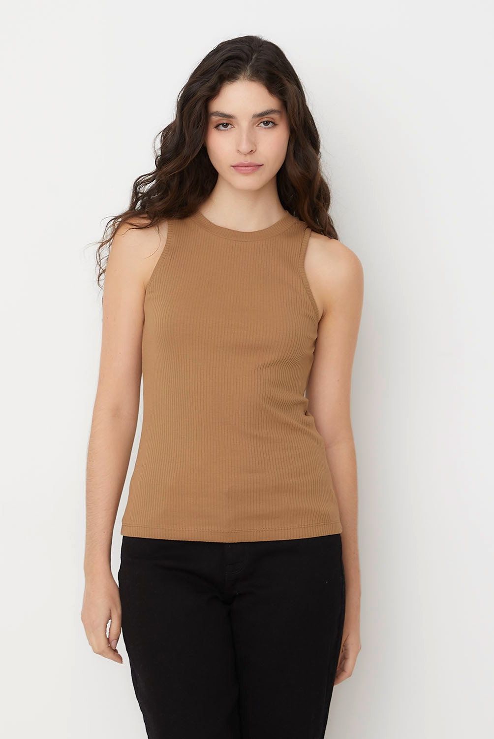 VERO MODA - Polera Lisa sin Mangas Algodón Mujer Vero Moda