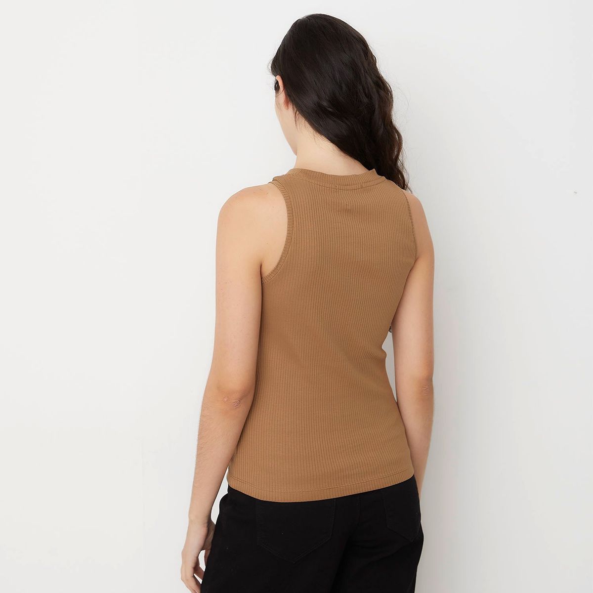 VERO MODA - Polera Lisa sin Mangas Algodón Mujer Vero Moda
