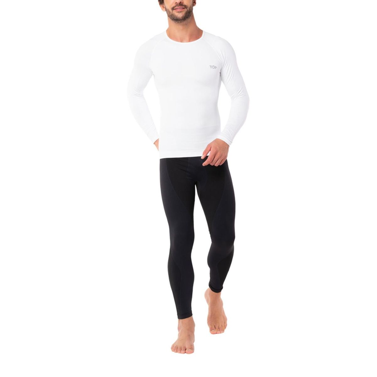 TOP - Pack de 2 Camisetas Manga Larga Hombre Top