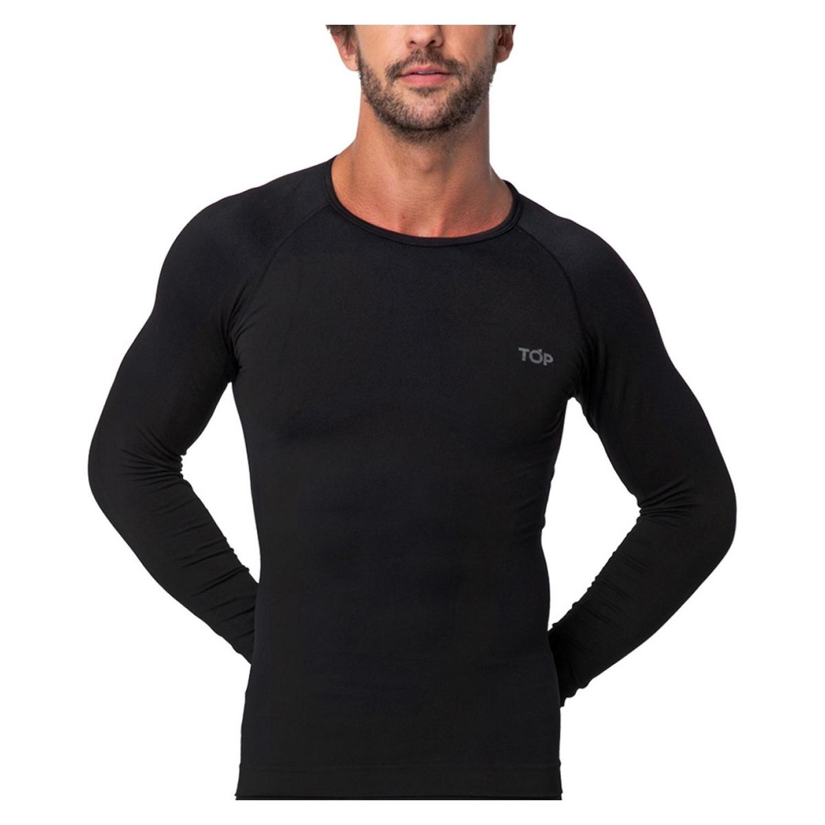 TOP - Camiseta Manga Larga Hombre Top